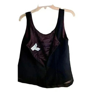 J.R Nites By Caliendo‎ Shirt Womens 12 Sleeveless Scoop Neck Zip Tank Top Blouse